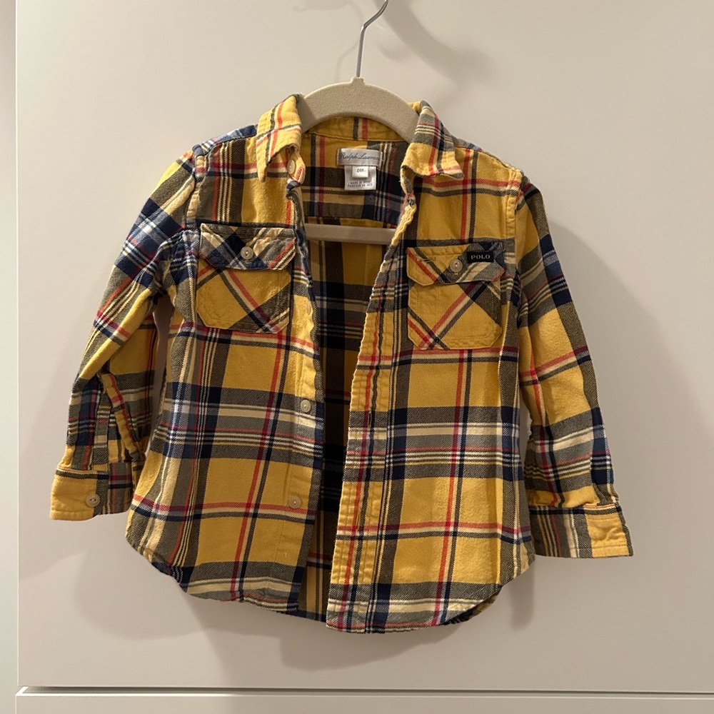 Ralph Lauren Plaid Kids Shirt - 24 Months